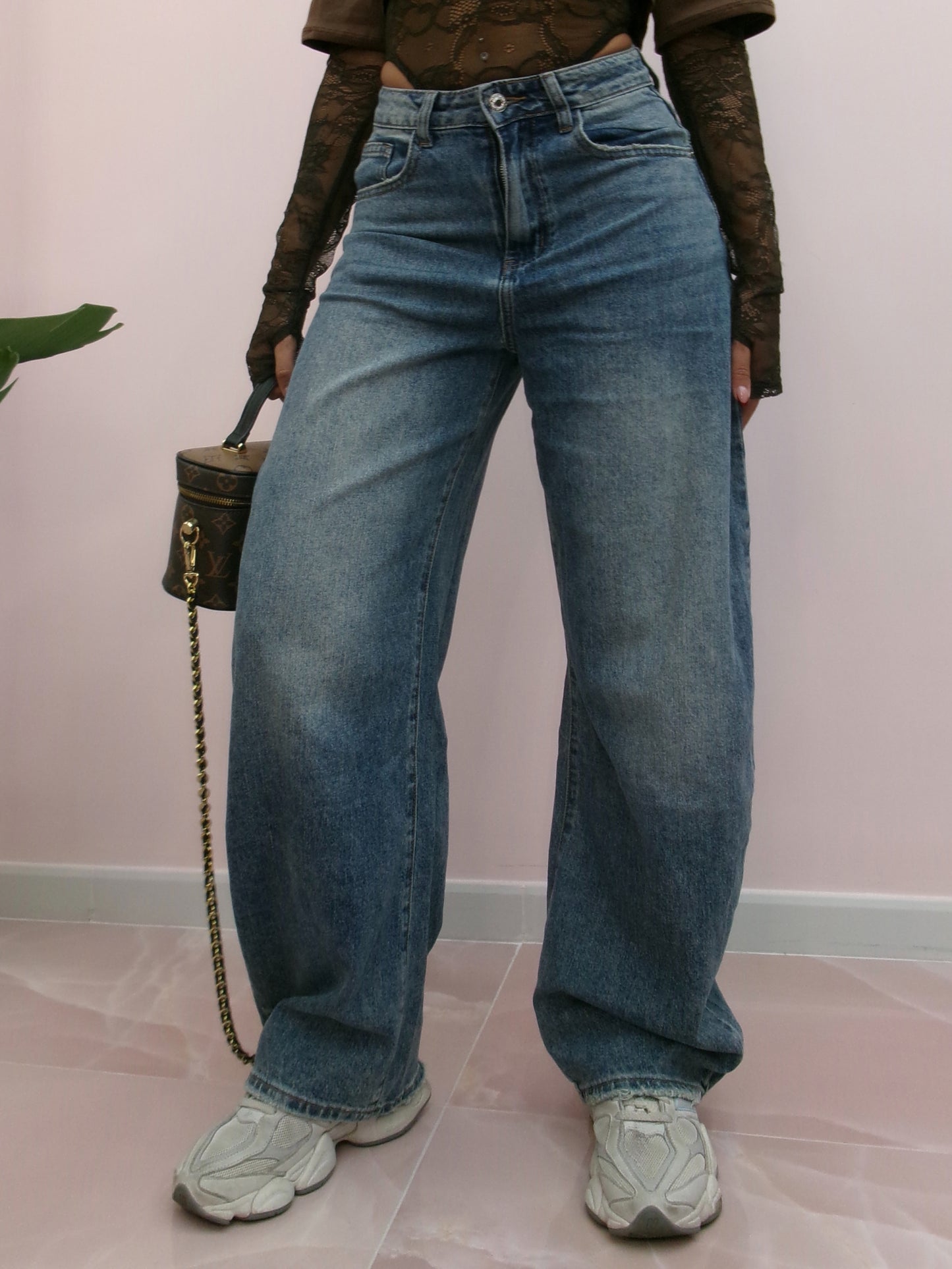 DENIM BALLOON RETRO STRASS