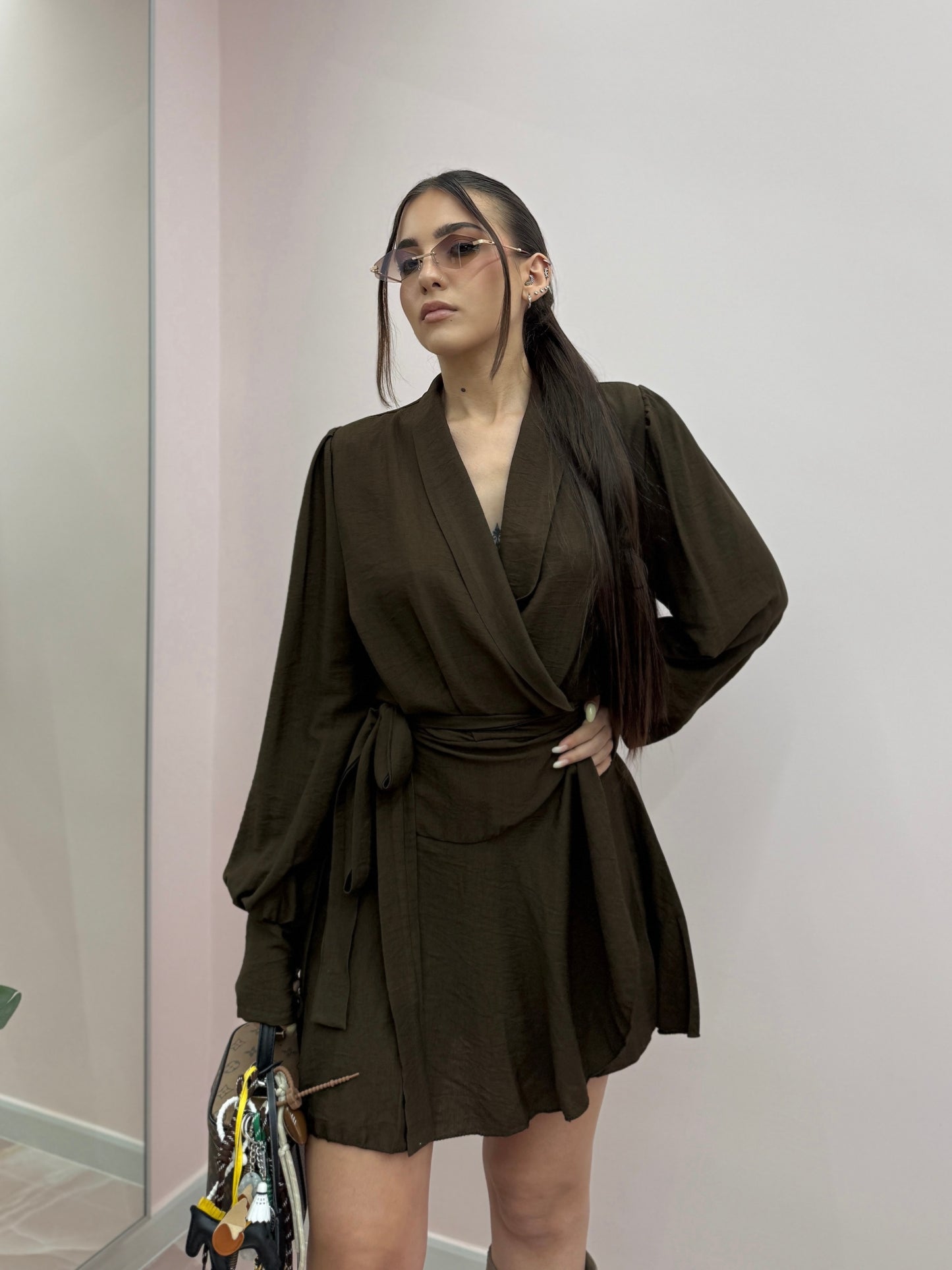 DRESS PORTAFOGLIO BROWN