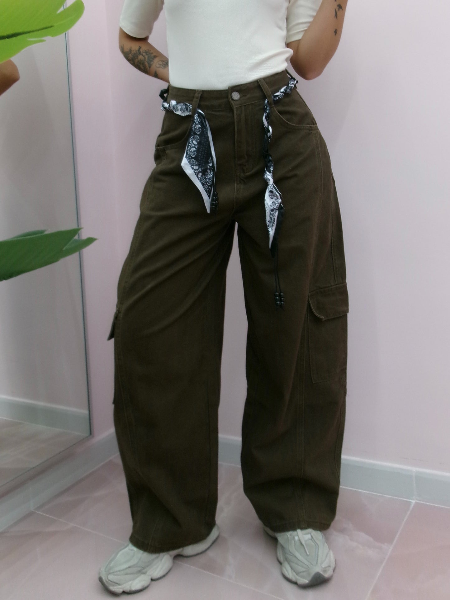 DENIM BALLOON CIOCCOLATO