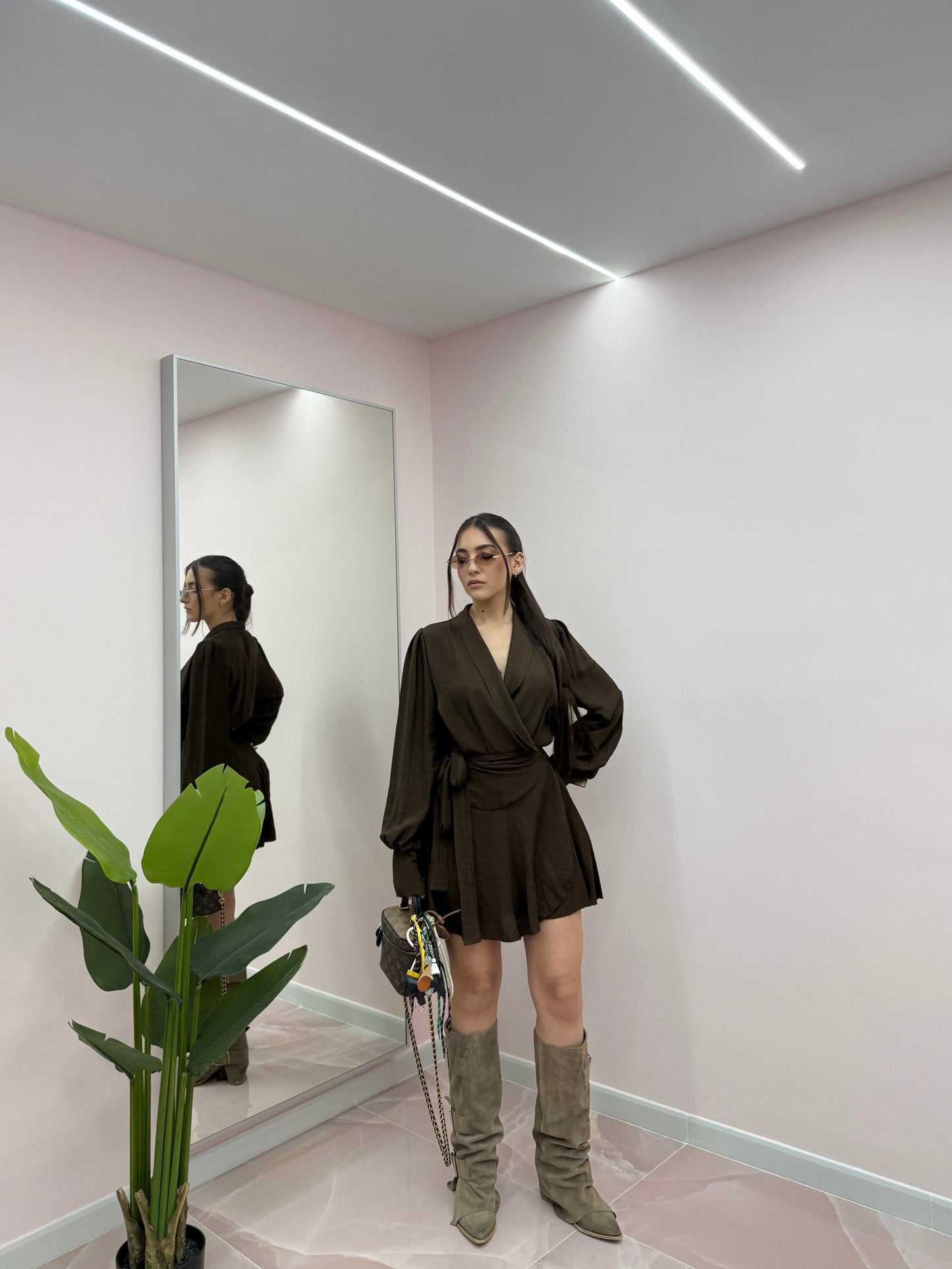DRESS PORTAFOGLIO BROWN