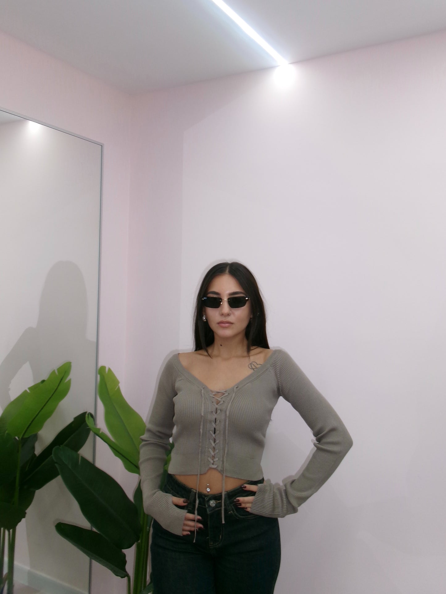 MINI CARDIGAN INTRECCIO