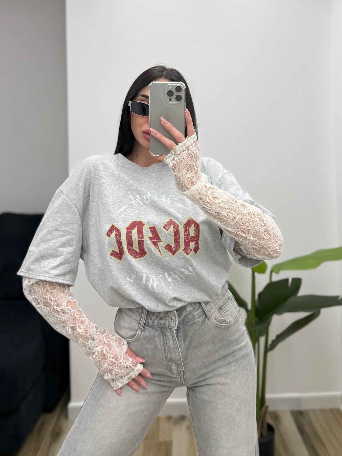 T-SHIRT AC⚡️DC GRIGIO