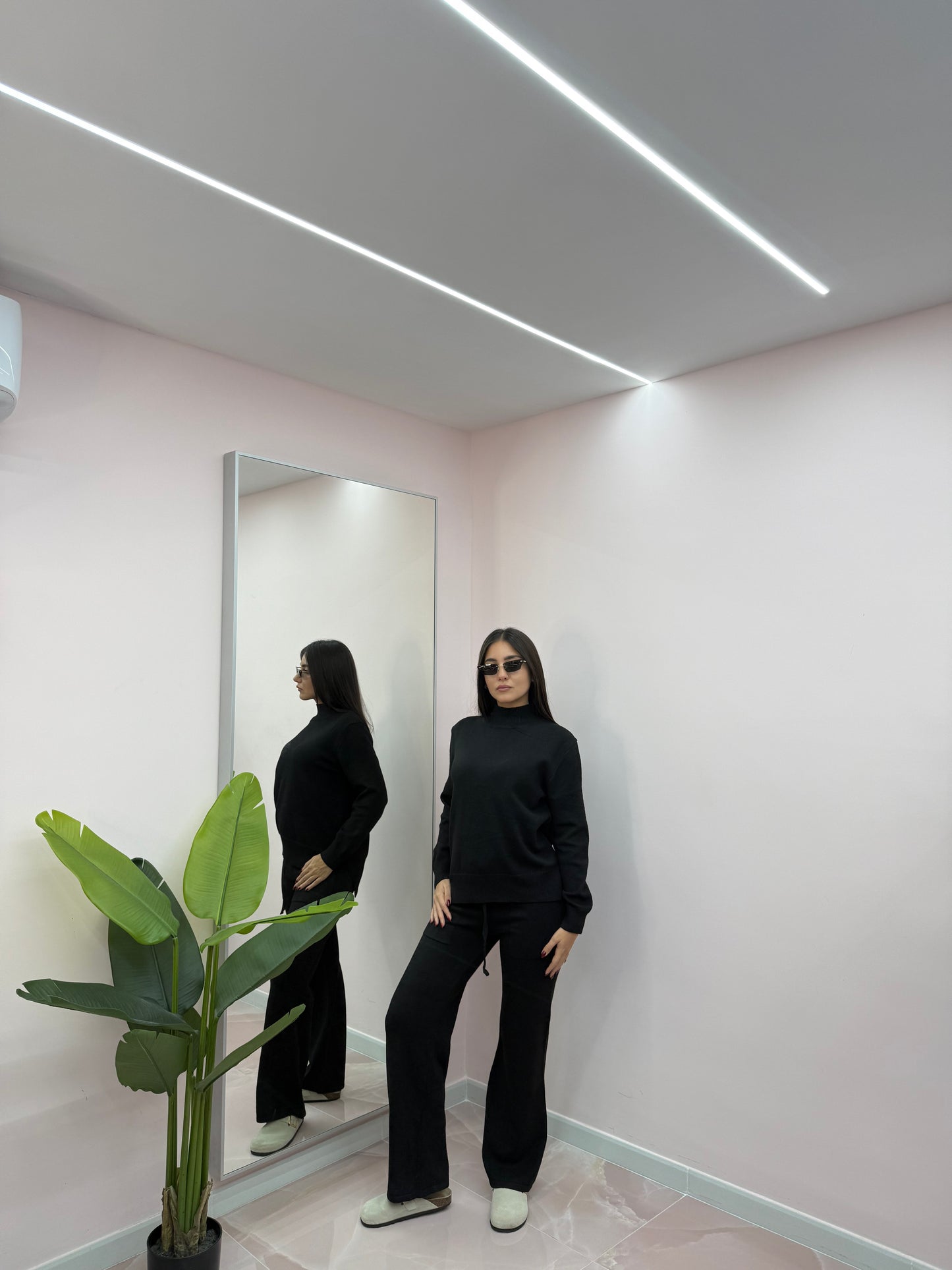 COORDINATO IN LANA RASATA