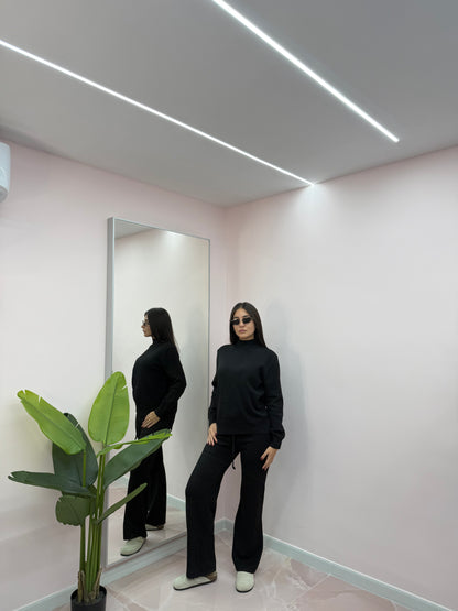 COORDINATO IN LANA RASATA