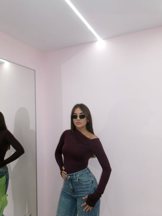 MAGLIA KIM BORDEAUX
