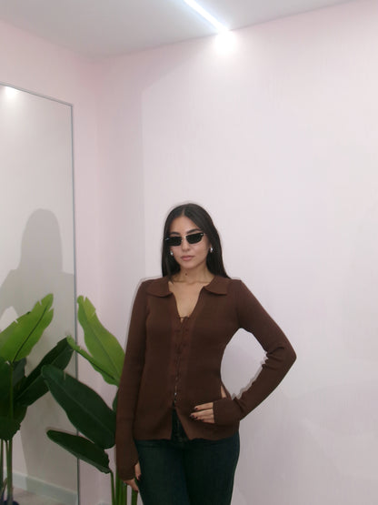 CARDIGAN INTRECCIO