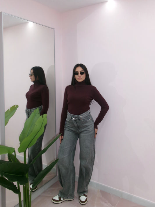 DENIM BALLOON ASIMMETRICO