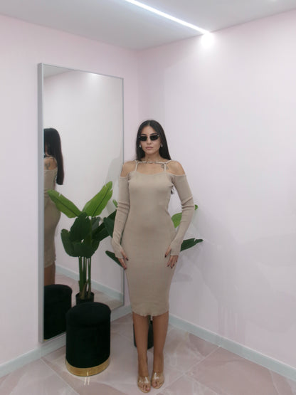 DRESS LAIA BEIGE
