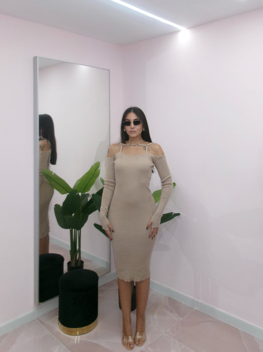 DRESS LAIA BEIGE