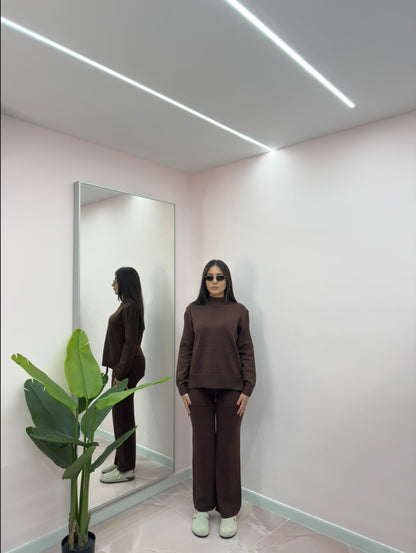 COORDINATO IN LANA RASATA